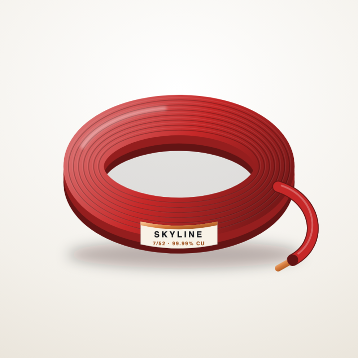 Skyline 7/52 House Wire Red