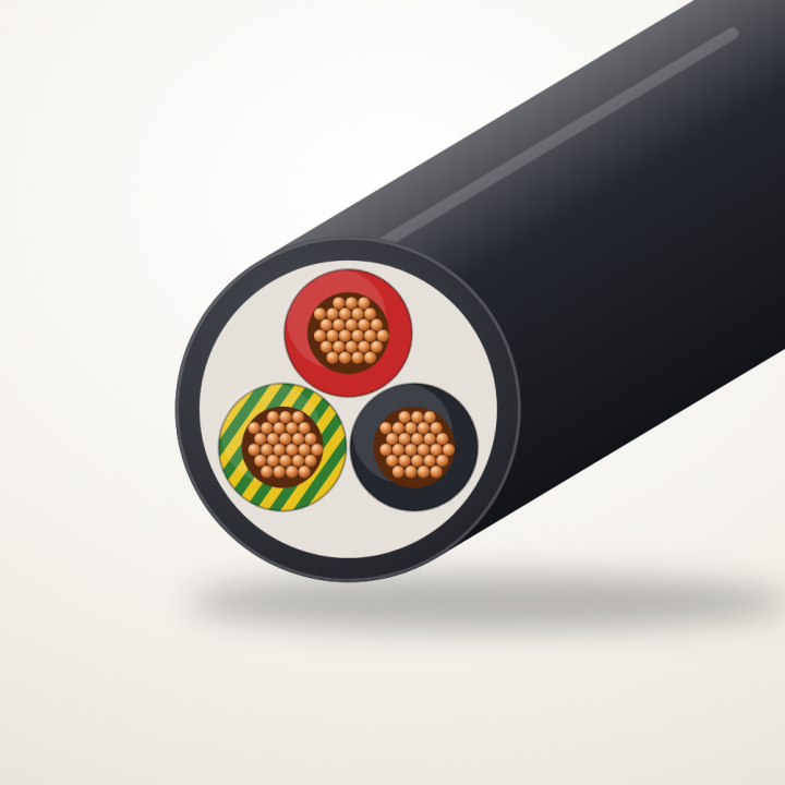 Skyline Flex 3-Core 1.5 mm² Black