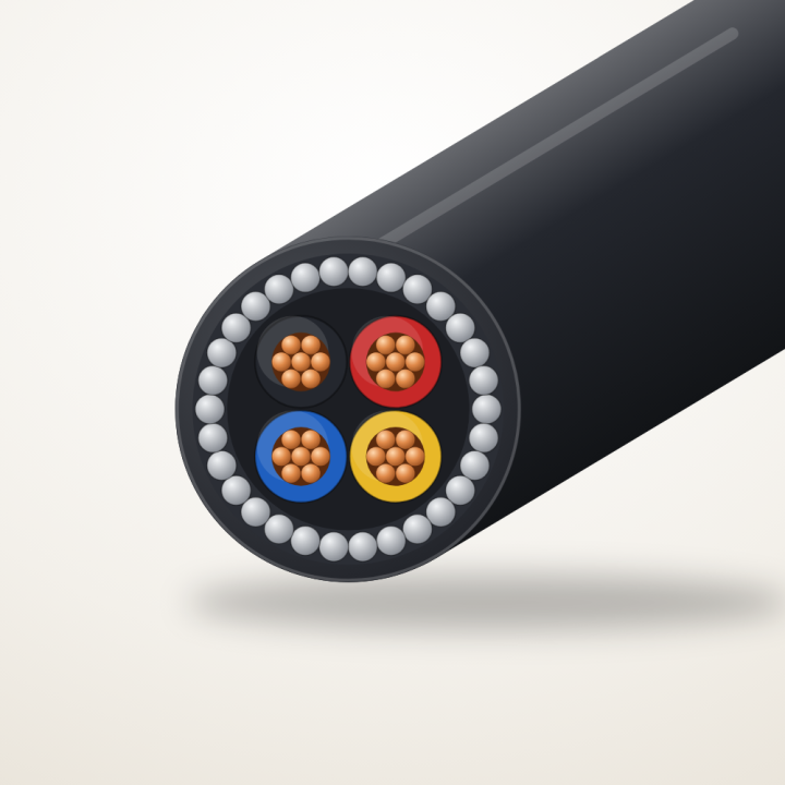 Skyline 4-Core 16 mm² Armoured Black